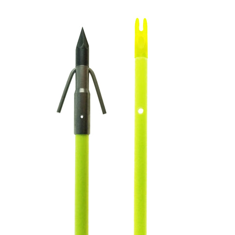 Muzzy Classic Chartreuse Fish Arrow w- Gar Point