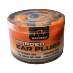 Walkers Foam Ear Corded Plugs 50 Pair Jar