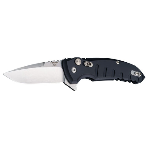 Hogue X1 2.75 in Folder Drop Pt Tumble Fin Alum Matte Black