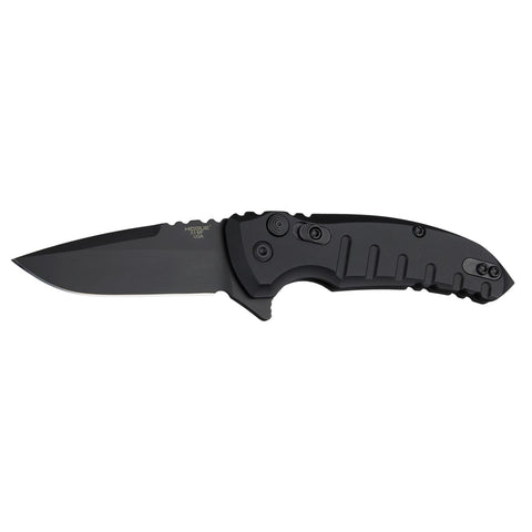 Hogue X1 2.75 in Folder Drop Pt Black Fin Alum Matte Black