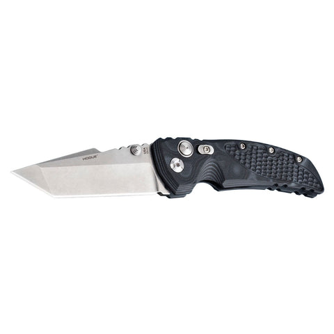 Hogue EX01 3.5 in Folder Tanto Blade Tumb Finish G10 Black