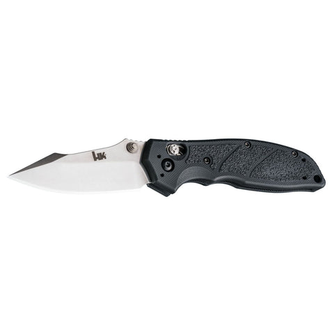 Hogue HK Exemplar 3.25in Fold Clip Pt Tumbled Fin G10 Black