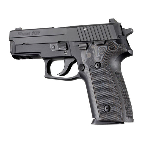 Hogue Sig Sauer P228 P229 DA SA Checkered G10 Black