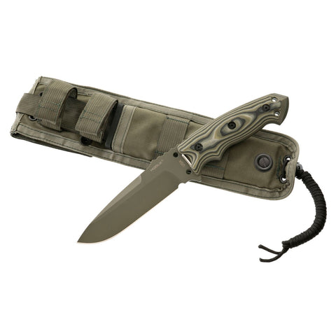 Hogue EX-F01 5.5 in Fixed DropPt G10 Mascus A2 Green Sheath