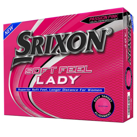 Srixon 2021 Soft Feel Lady Golf Ball Passion Pink-Dozen