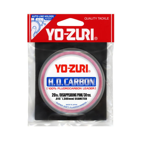 Yo-Zuri HD Disappearing Pink Fluorocarbon Leader 100YD