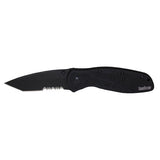 Kershaw Blur Assisted 3.38 in Black Plain Black Aluminum