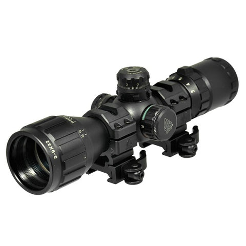 Leapers UTG 3-9X32 1in BugBuster Scope AO Mil-dot QD Rings