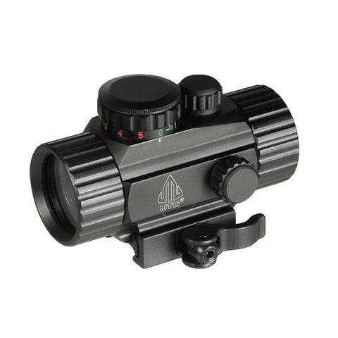 Leapers UTG 3.8in ITA Red Green Cir Dot Sight w Integ QD Mnt