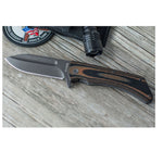 KA-BAR Mark 98 Folder 3.5 in Black Blade Brown-Black G-10