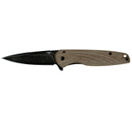 Ontario Shikra Folder 3.2 in Blade Micarta-Titanium Handle