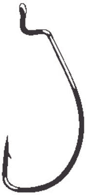 Gamakatsu Offset Shank Worm Ewg Red Hook Size 2/0 25 Pack