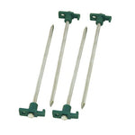 Coleman 10 Inch Steel Tent Stakes Green-Silver 2000016444