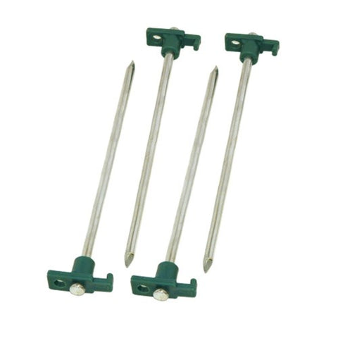 Coleman 10 Inch Steel Tent Stakes Green-Silver 2000016444