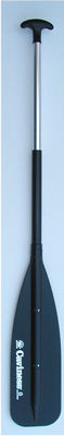 Caviness Synthetic  Aluminum Paddle 4 foot Tgrip Black