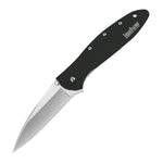 Kershaw Leek Assisted 3in Black Combo Black Stainless Handle