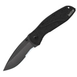 Kershaw Blur Assisted 3.38 in Black Plain Black Aluminum